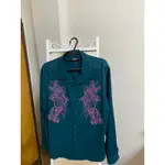 STUSSY EMBROIDERED DRAGON LS SHIRT