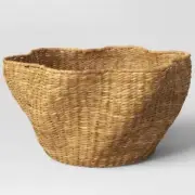 Threshold designed with Studio McGee Woven Scallop Edge Basket Small NWT
