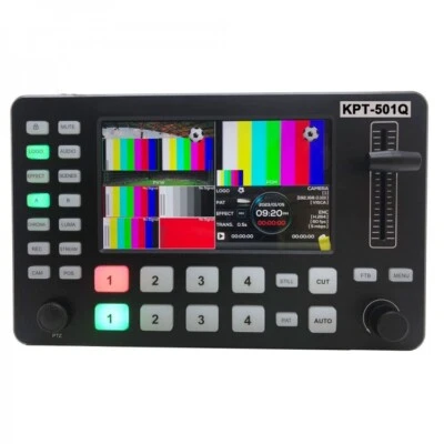 KPT-501Q 4CH HDMI Video Switcher for Livestreaming Intercutting Rebroadcasting