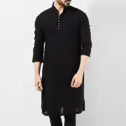 INCERUN Men's Pakistan Kurta Kaftan Long Sleeve Pajama Ethnic Dress Shirt Blouse Tops