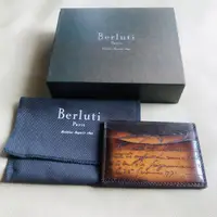 在飛比找蝦皮購物優惠-保證正品 Berluti 信用卡夾 證件夾