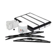 Sakura Front + Rear Wiper Blades & Filter Service Kit for Mitsubishi Pajero NP
