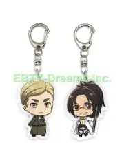 Set of 2 Attack On Titan Anime Acrylic Keychain Erwin Smith, Hange Zoe v2