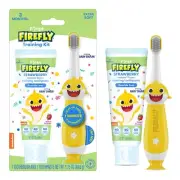 First Training Kit, Light Up Toothbrush and Natural Strawberry Flavor Trainin...
