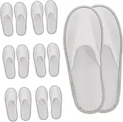 EPIGEIST 10pairs Convenient Reusable Hotel Slippers Anti-skid Travel Footwear of Versatile Slippers for Men and Women for Hotels Parties and Home Use Lightweight to Carry