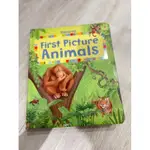 USBORNE FIRST PICTURE ANIMALS 二手書 硬頁書