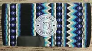 EQUIGEAR Horse Western Ranch Saddle pad/New Zealand Wool Western Saddle Blanket Top Wool Pad Sensor Flex (Customization Available) AZ1 (34" x 38")
