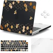 iCasso for MacBook Pro 14 inch Case 2024 2023 2021 Model M4 A3112 A3401 A3185 M3 A2918 A2992 M2 A2779 A2442 M1 Pro/Max, Plastic Hard Shell Case Cover for MacBook Pro 14'' -Honeycomb