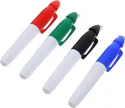 FOYTOKI 4Pcs Golf Ball Line Drawing Marker Durable Plastic Ball Alignment Tool for Outdoor Golf Practice Accurate Markings for Improved Putting Striking for Beginners