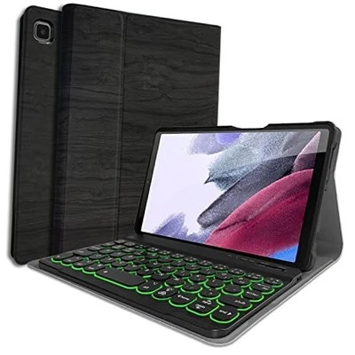 Galaxy Tab A7 Lite 8.7 2021 Backlit Keyboard Case (SM-T220/T225), 7 Color Black