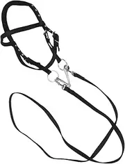 Abaodam Nylon Rope Halter with Design Comfortable Bitless Bridle for Training and Riding Tack for All Purpose Trail Use