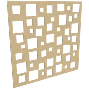 ProtectorAl 300 - 1200 x 300 - 1200mm Gold Matt/Gloss White Squares Unframed Composite Deco Panel
