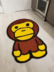 A Bathing Ape Bape Baby Milo Floor Mat Washable Area Rug Living Room Wool Carpet