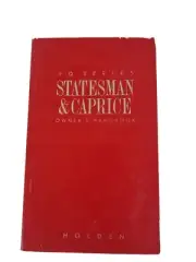 VQ statesman Caprice Owners Manual Book New Old Stock New Filled In *blank*