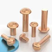 Round Head Rivet Solid Copper Round Head Rivet Fastener M1.5 M2 M2.5 M3 M5 M6 M8