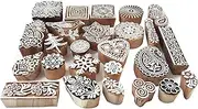 Royal Kraft Assorted Wooden Block Printing Stamps (Set of 25) Bulk01_25A