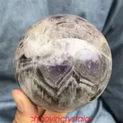 1.6LB Natural dreamy amethyst ball quartz crystal 80mm sphere gem healing XQ966