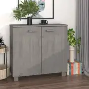 NNEVL Sideboard "HAMAR" Light Grey 85x35x80 cm Solid Wood Pine