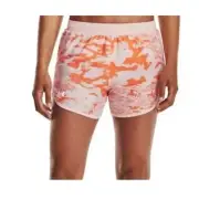 New Under Armour Women's Fly by 2.0 Printed Running Shorts Orange Size S NWT