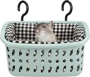 JWShang Rat Hammock for Cage, Chew Proof Hanging Basket Bed with Sturdy Hooks, Pet Cage Accessories, Safe Cozy Small Animal Rodent Hammock for Sugar Glider Mice Snuggling Sleeping