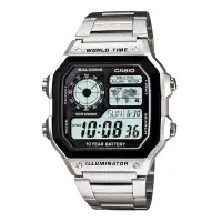 在飛比找博客來優惠-CASIO 卡西歐 AE-1200WHD 空中飛人方形款世界