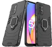Case for Oppo A93 5G/A74 5G/A54 5G,Hybrid Heavy Duty Protection Shockproof Defender Kickstand Armor Case Cover,Black