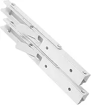 CANIGHT 2pcs Folding Table Bracket Shelf Brackets White Foldable Wall Shelves Folding Triangle Bracket Heavy Duty Folding Shelf Brackets Folding Bracket Corner Brackets L Bracket