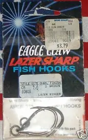 Eagle Claw 7/0 Lazer Sharp Ringer Fishing Hooks qty 2