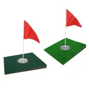 Indoor Golf Putting Green Cup Practice with Red Putter