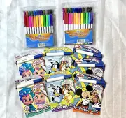 9 piece Bundle of Imagine Ink and Markers Kids Toys / Bluey / Mickey / Cry Babie