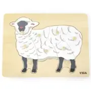 Sheep Wooden Knob Puzzle