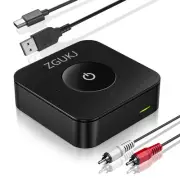 Wireless Bluetooth Transmitter and Receiver for TV/PC, Supports 3.5mm AUX, RC...