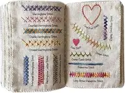 Sewing Book, Stitching Book Embroidery Guide, Creative Embroidery Stitches Book Desktop Decor, Decorative Embroidery Skills Guide, Decoration Stitching Book Sewing Kit for Beginners