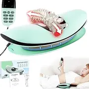 Back Therapy - Electric Heated Lumbar Massager for Lower Back Pain, Rocking Vibration, Rechargeable Ba Ck Stretcher with Heat, Lumbar Traction Massager Device, Relaxation and Support