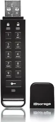 iStorage datAshur Personal2 64 GB Secure Flash Drive - Password Protected, Porta