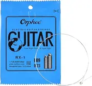 LANRU RX-1 Single String Replacement for Electric Guitar 1st E-String (.009) 10-Pack Nickel Alloy Super Light Tension 85cm