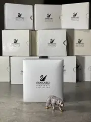 Swarovski Crystal Animal Jewelry Brooch – Polar Bear pin – Signed Pin with Box