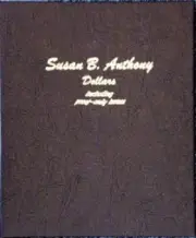 1 Dansco 8180 Coin Album Susan B. Anthony Dollars w/ Proofs 1979-1999 + Slipcase