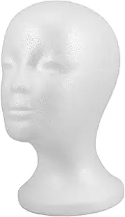 TOGEVAL Hat Mannequin Head Display Stand Portable Storage for Wigs Hats Scarves Lightweight Durable Design for Retail Photography Cosmetology Use