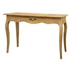French Provincial Furniture Console Hall Table in Natural Oak Vintage style