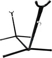 Hammock Outdoor Camping Swing Hammock Frame Portable Metal Hammock Stand Iron Floor Bracket Removable Folding Outdoor Furniture Lightweight(Hammock Frame)