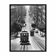 Main Street San Francisco Framed Print Fine Art Poster Print