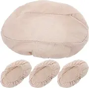 [Alipis] Oval Bread Proofing Basket Cloth Liners, 4pcs 30cm Banneton Sourdough Bread Basket Cloth Dough Baking Proofing Cloth Cover for Bread Baking Supplies