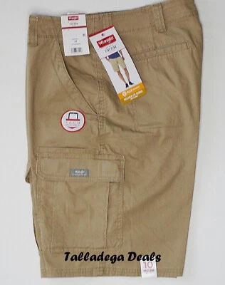 Men's Wrangler 10 in. Relaxed Fit RipStop Cargo Shorts w/ Stretch CHOOSE SIZES