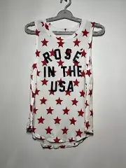 Women's Rose In The Usa Graphic Tank Top - Grayson Threads (juniors') - White L