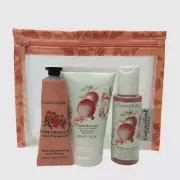 crabtree evelyn pomegranate lotion, gel and hand cream travel miniature
