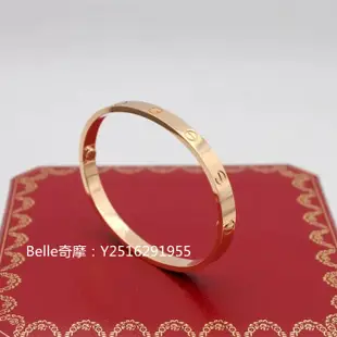 流當奢品 Cartier 卡地亞 LOVE系列手環 18玫瑰金寬版手鐲 B6035617 真品現貨