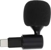 ifundom 1Pc Type C Microphone C Mic for Phone Laptop Tablet Bendable Design for Angle Lightweight Portable with Sponge Cover for Live Streaming Gaming