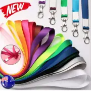 Lanyard Name Tag ID Badge Card Key Holder Clip Ring Case Pocket Neck Strap AU