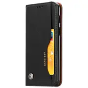 Knead Skin Texture Horizontal Flip Leather Case for OnePlus 6, with Photo Frame & Holder & Card Slots & Wallet(Black)
